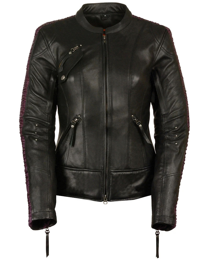 Milwaukee Leather Women's Concealed Carry Embroidered Phoenix Jacket - 3X