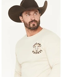 Cowboy Hardware Men's Outlaw Whiskey Long Sleeve Graphic T-Shirt