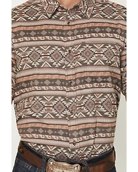 Cody James Men's Captain Southwestern Print Short Sleeve Button-Down Stretch Western Shirt
