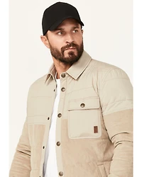 Brothers and Sons Men's Fulton Cord Snap Puffer Jacket