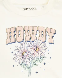 Shyanne Toddler Girls' Howdy Short Sleeve Graphic Tee