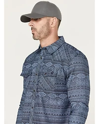 Cody James Men's FR Southwestern Print Lightweight Long Sleeve Snap Western Work Shirt