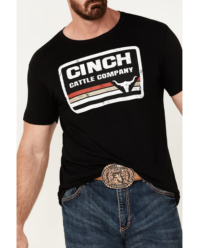 Cinch Men's Cattle Company Logo Short Sleeve T-Shirt