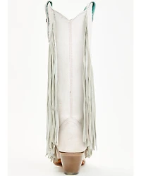 Corral Women's Star Inlay Fringe Tall Western Boots - Snip Toe
