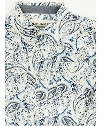 Cody James Toddler Boys' Rodeo Runway Paisley Print Long Sleeve Snap Western Shirt