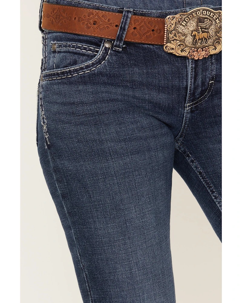 Wrangler Retro Women's Sadie Bootcut Medium Wash Low Rise Stretch Jeans