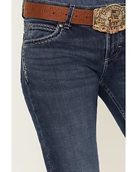 Wrangler Retro Women's Sadie Bootcut Medium Wash Low Rise Stretch Jeans