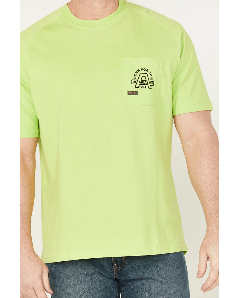 Ariat Men's Rebar Cotton Strong Hardhead Short Sleeve Work T-Shirt