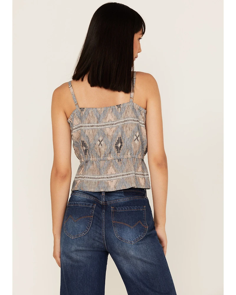 Cleo + Wolf Women's Southwestern Print Relaxed Strappy Tank Top