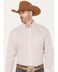 Wrangler Men's Classics Printed Long Sleeve Button Down Western Shirt