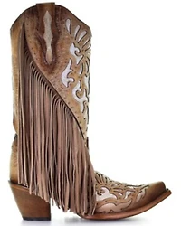Corral Women's Embroidery & Studs Western Boots - Snip Toe