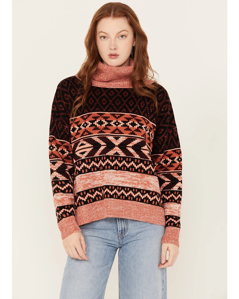 Wrangler Retro Women's Cowl Neck Long Sleeve Sweater