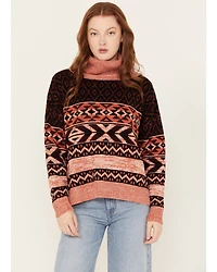 Wrangler Retro Women's Cowl Neck Long Sleeve Sweater