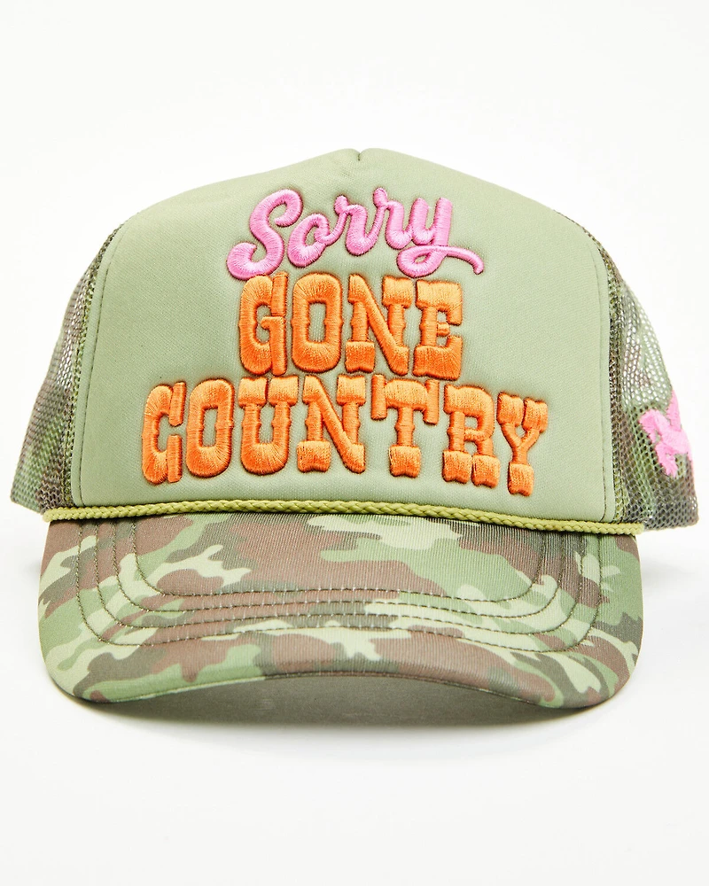Idyllwind Women's Sorry Gone Country Camo Print Ball Cap