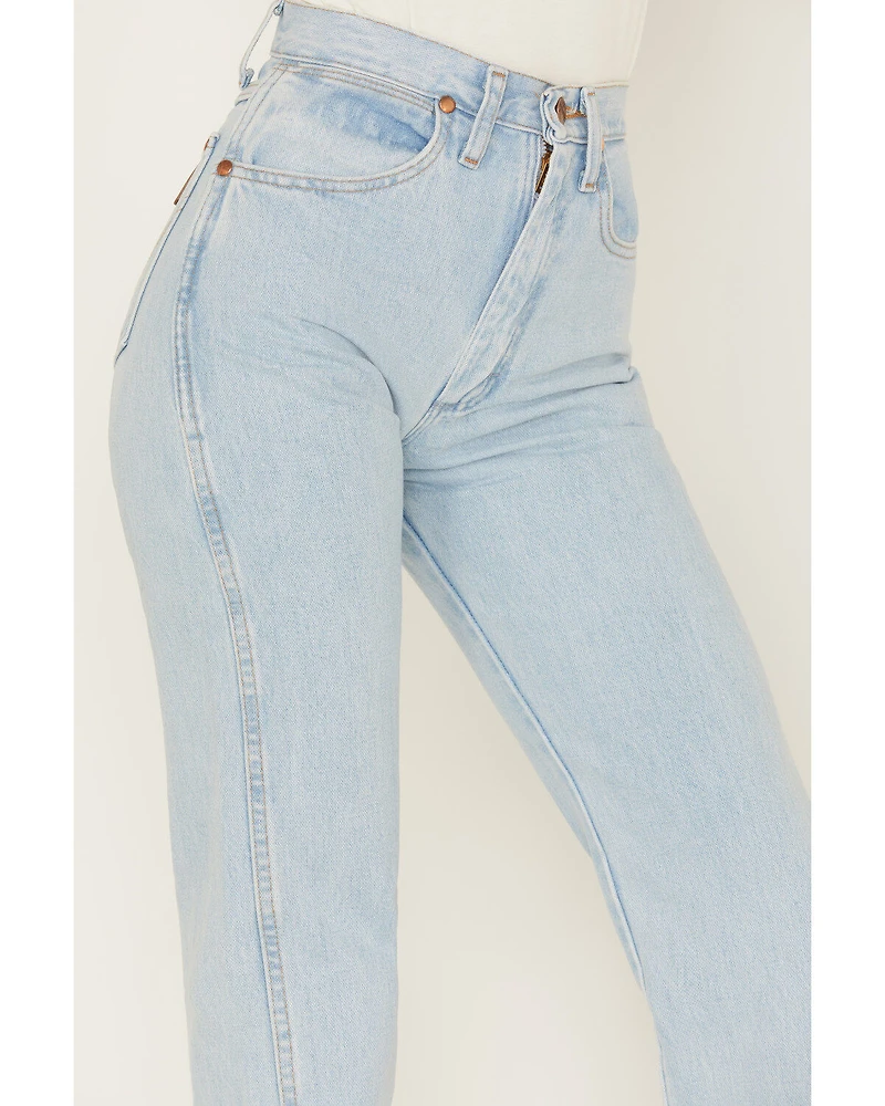 Wrangler Women's Light Wash Slim Fit Cowboy Cut Jeans