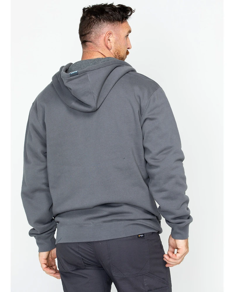 Hawx Men's Zip-Front Hooded Work Jacket