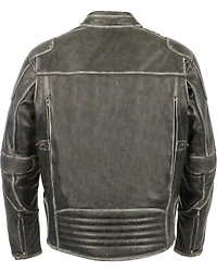 Milwaukee Leather Men's Vintage Distressed Triple Vented Jacket - 5X
