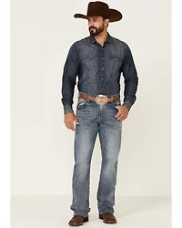 Wrangler Retro Men's Greeley Light Wash Stretch Relaxed Bootcut Jeans - Tall