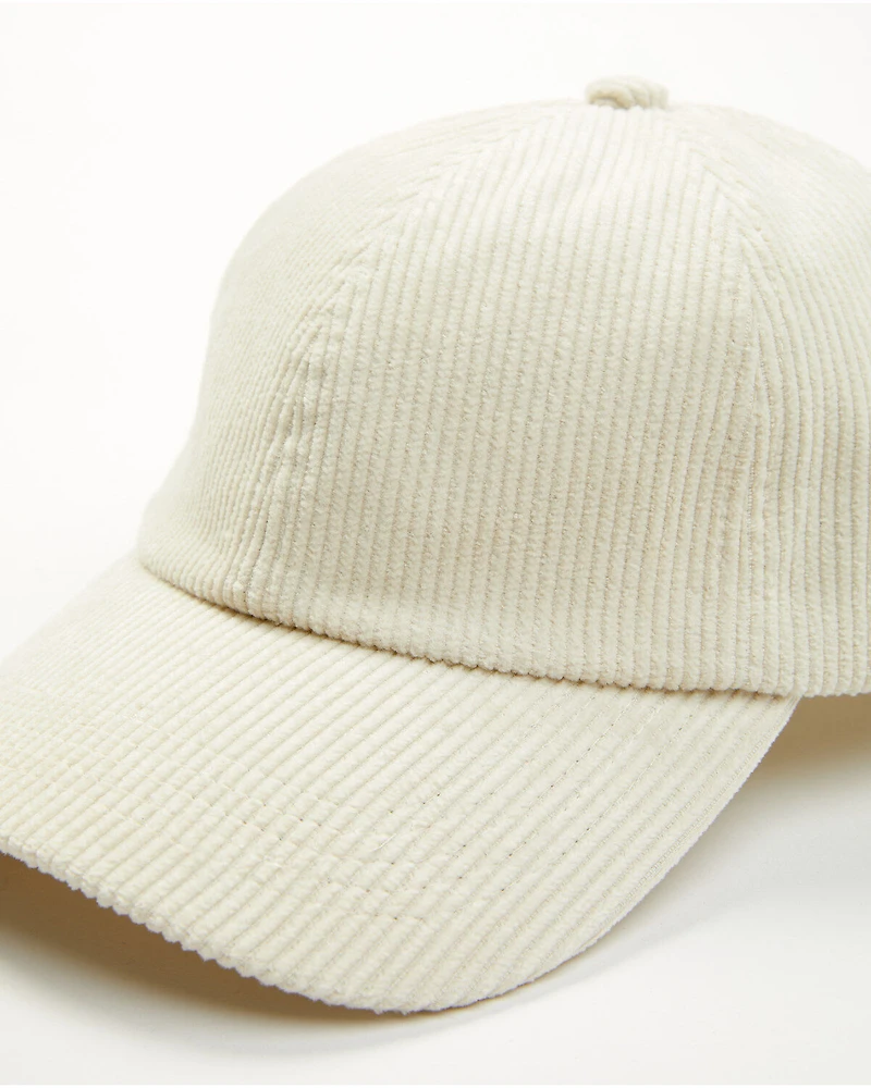 Cleo + Wolf Women's Solid Corduroy Ball Cap