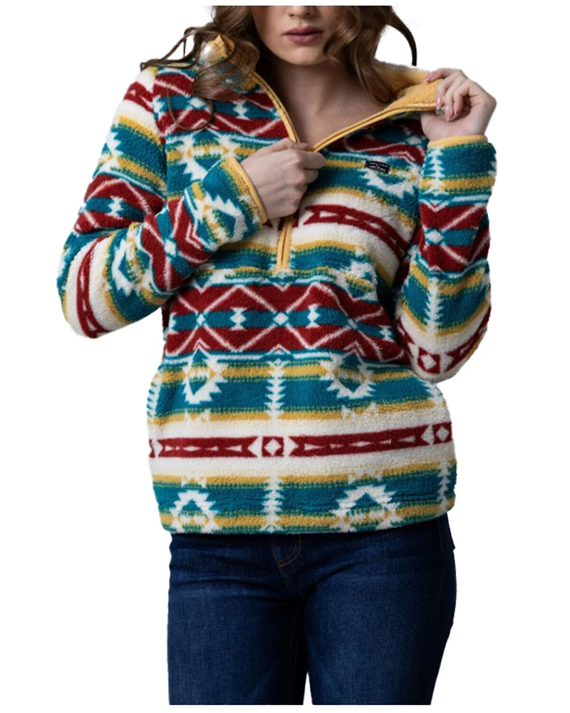 Kimes Ranch Women's Southwestern Print Sherpa Pullover