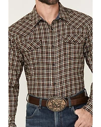 Cody James Men's Jenks Plaid Print Long Sleeve Snap Western Shirt