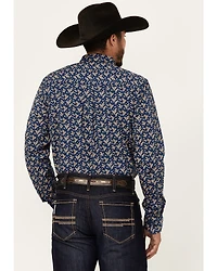 Cody James Men's El Camino Hills Floral Print Long Sleeve Button-Down Stretch Western Shirt