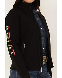 Ariat Women's Floral Embroidered Rosas Team Softshell Jacket