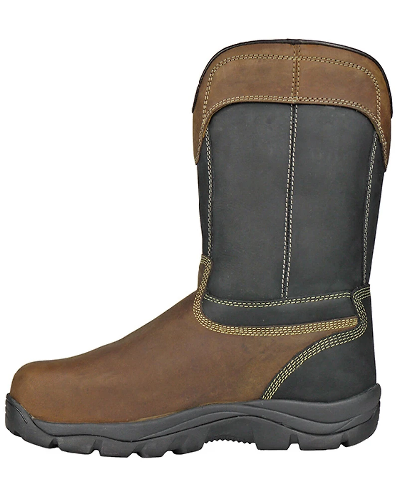 Hoss Men's Slag Waterproof Metguard Wellington Work Boots - Composite Toe