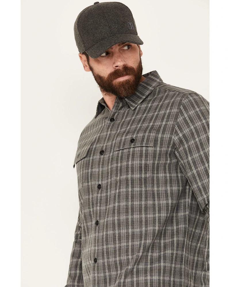 Brothers and Sons Men's Brewster Everyday Plaid Print Long Sleeve Button Down Flannel Shirt