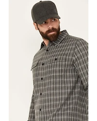 Brothers and Sons Men's Brewster Everyday Plaid Print Long Sleeve Button Down Flannel Shirt