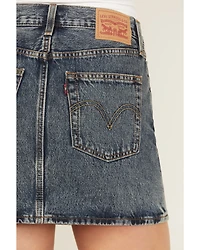 Levi's Women's Medium Wash Denim Mini Skirt