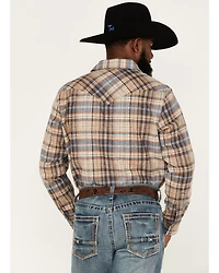 Pendleton Men's Canyon Small Plaid Snap Western Flannel Shirt