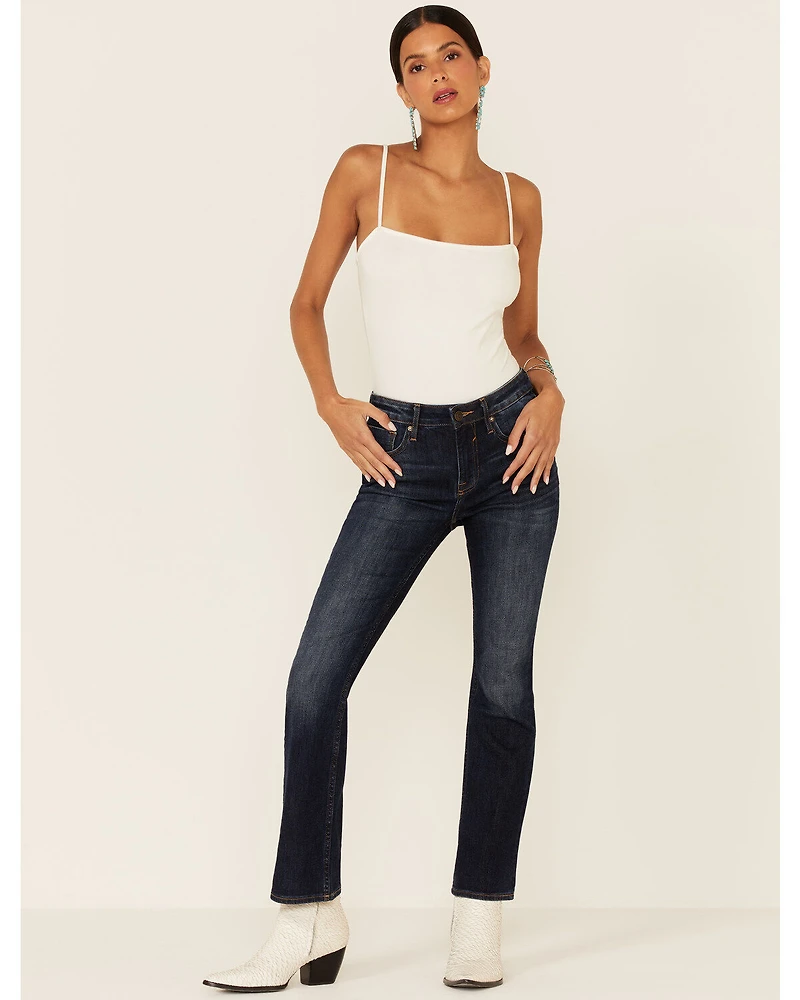 VIGOSS Women's Dark Wash Bootcut Jagger Classic Fit Jeans