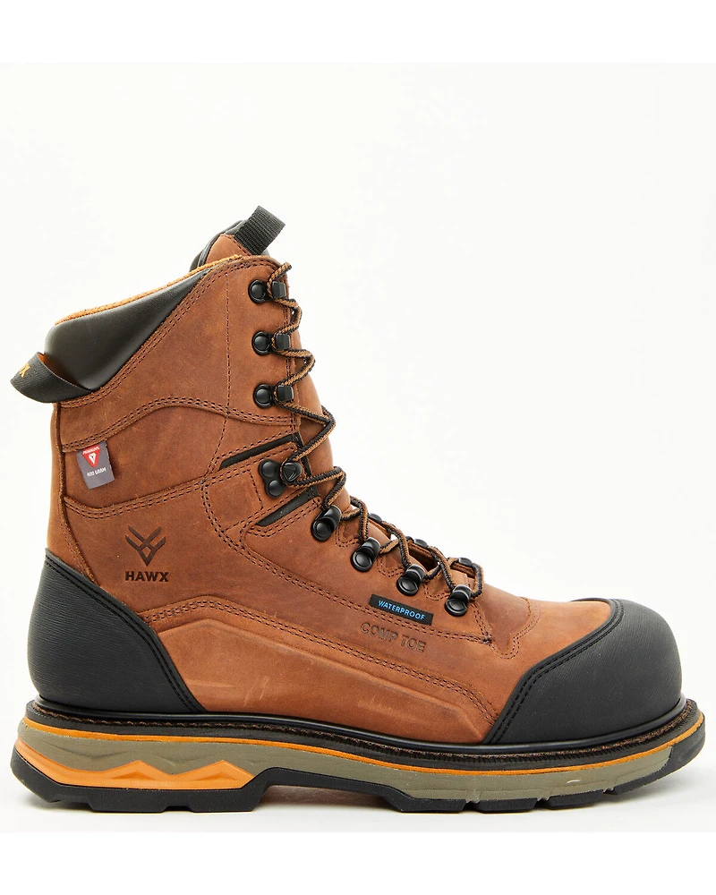 Hawx Men's 8" Enduro Waterproof 400G Insulated Work Boots - Composite Toe
