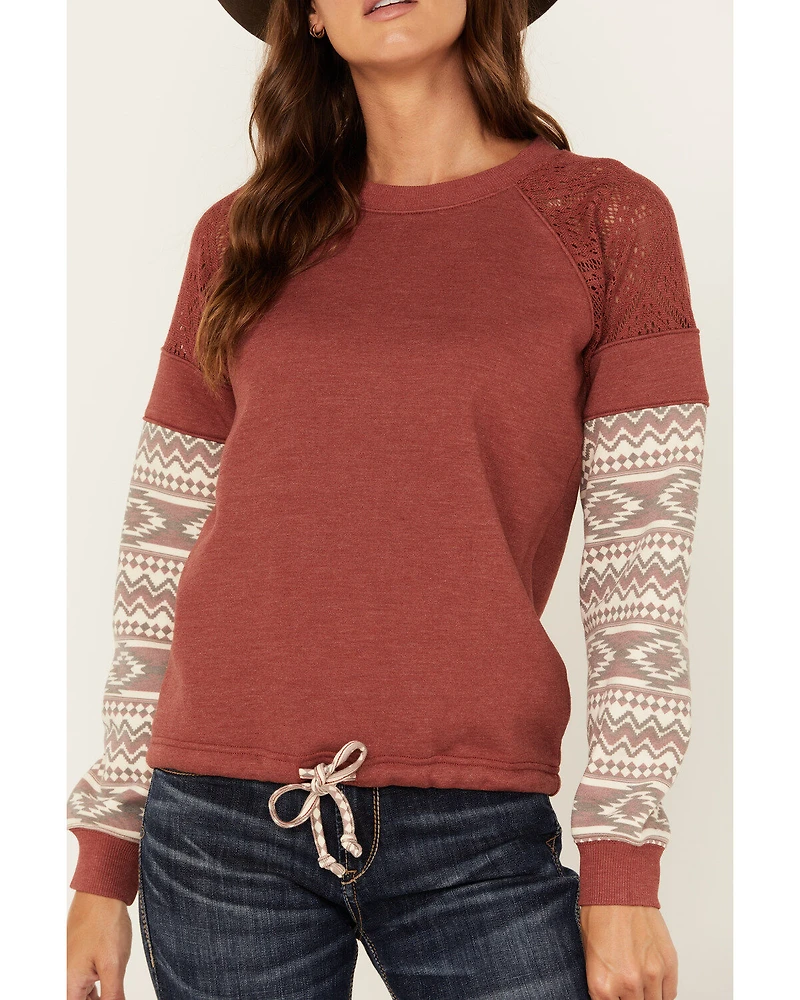 Shyanne Women's Wanda Fleece Mix Pullover Sweatshirt