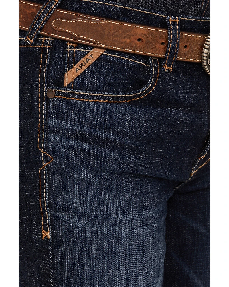 Ariat Boys' B4 Relaxed Bootcut Stretch Denim Jeans