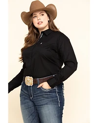Ariat Women's Black Kirby Stretch Shirt - Plus
