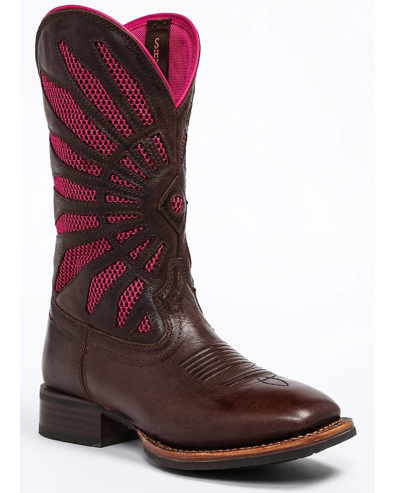 Shyanne Women's Xero Gravity Mesh Panel Western Boots - Square Toe