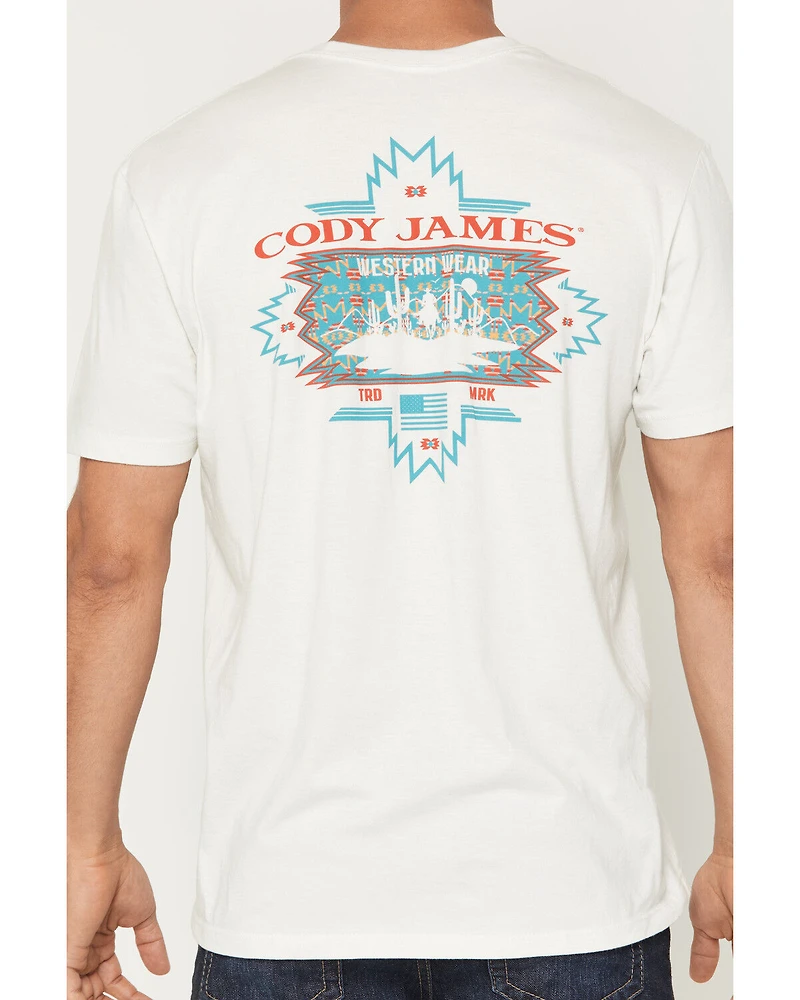 Cody James Men's Southwestern Sunset Short Sleeve Graphic T-Shirt