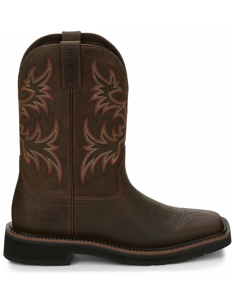Justin Men's Driller Western Work Boots - Soft Toe