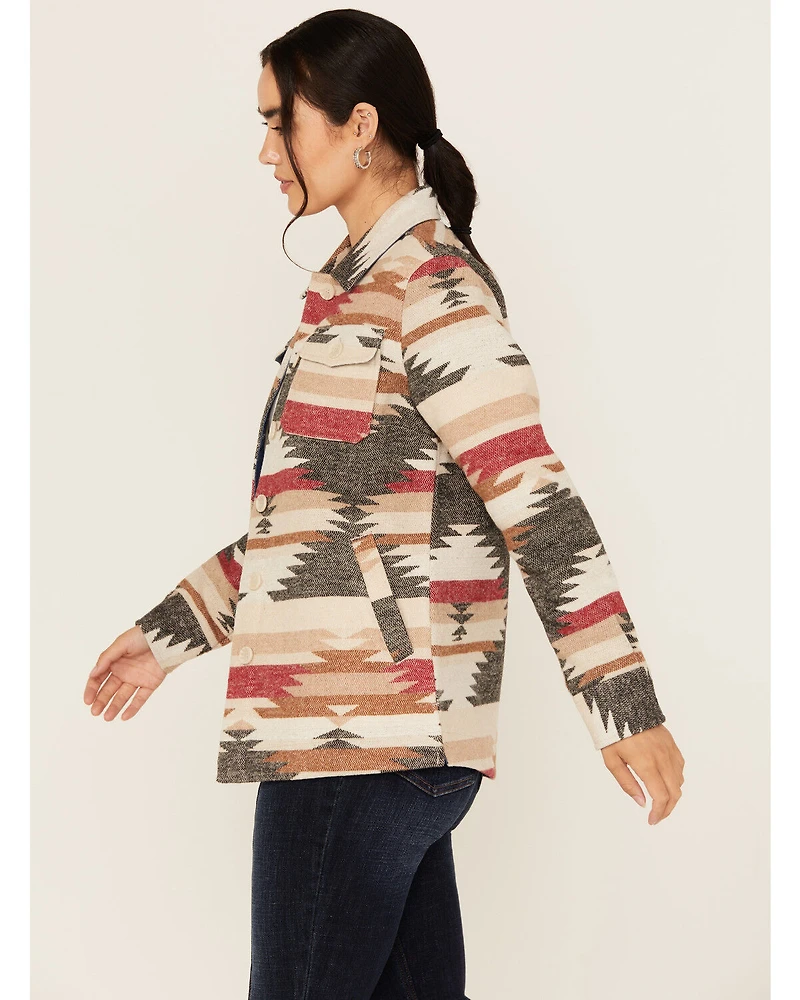 Idyllwind Women's Roadhouse Southwestern Print Button-Down Shacket