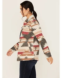 Idyllwind Women's Roadhouse Southwestern Print Button-Down Shacket