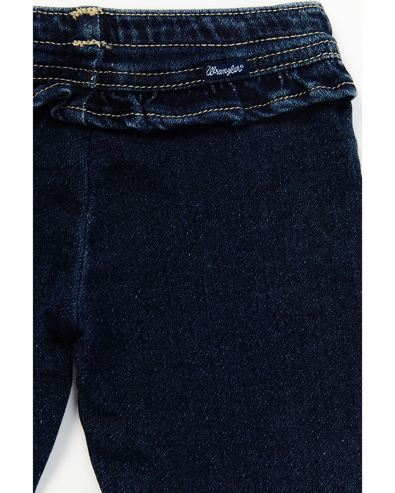 Wrangler Toddler Girls' Dark Wash Flare Pants
