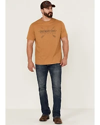 Brothers and Sons Men's Provisions Weathered Slub Graphic Short Sleeve T-Shirt