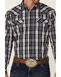 Moonshine Spirit Men's San Antomio Large Plaid Long Sleeve Snap Western Shirt