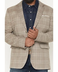 Rock & Roll Denim Men's Plaid Print Modern Fit Button-Down Sportcoat