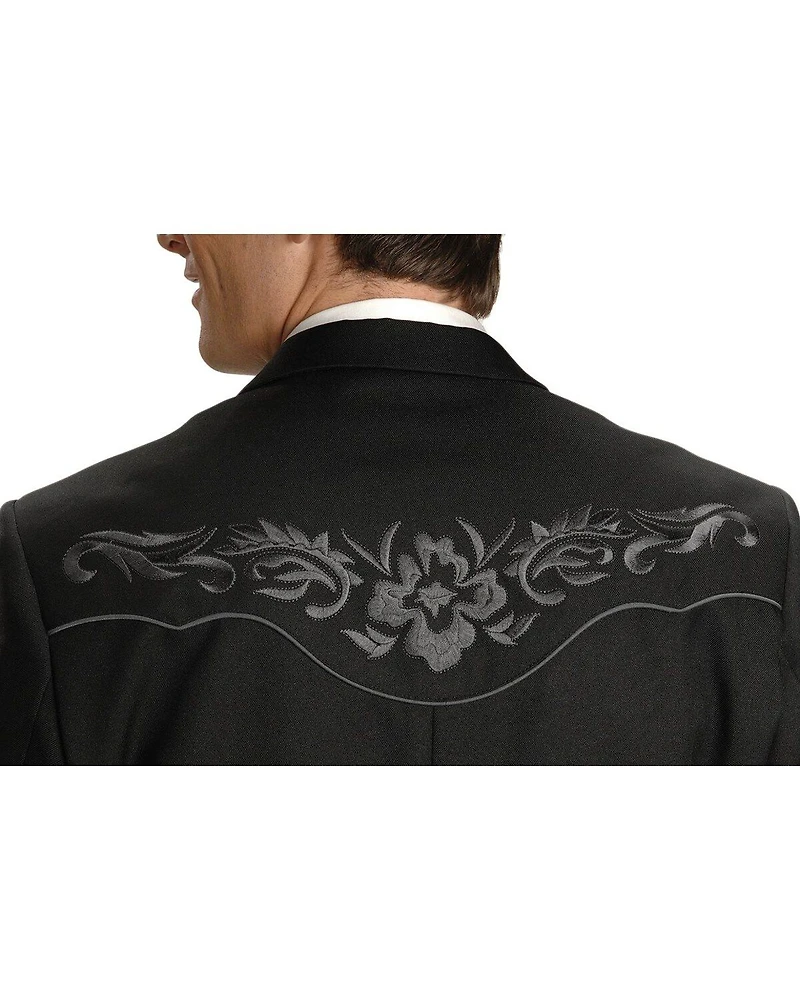 Scully Men's Floral Embroidery Western Jacket