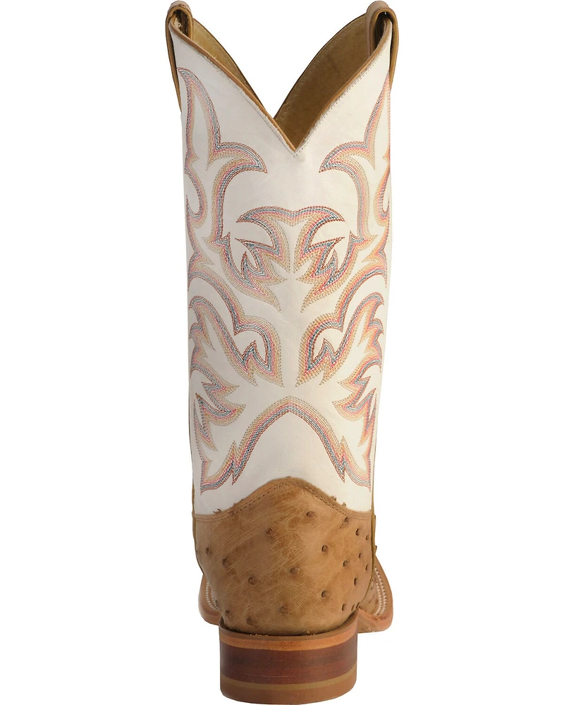 Justin Men's AQHA Remuda Full Quill Ostrich Exotic Boots