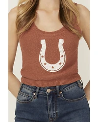 White Crow Women's Horseshoe Cropped Sweater Tank