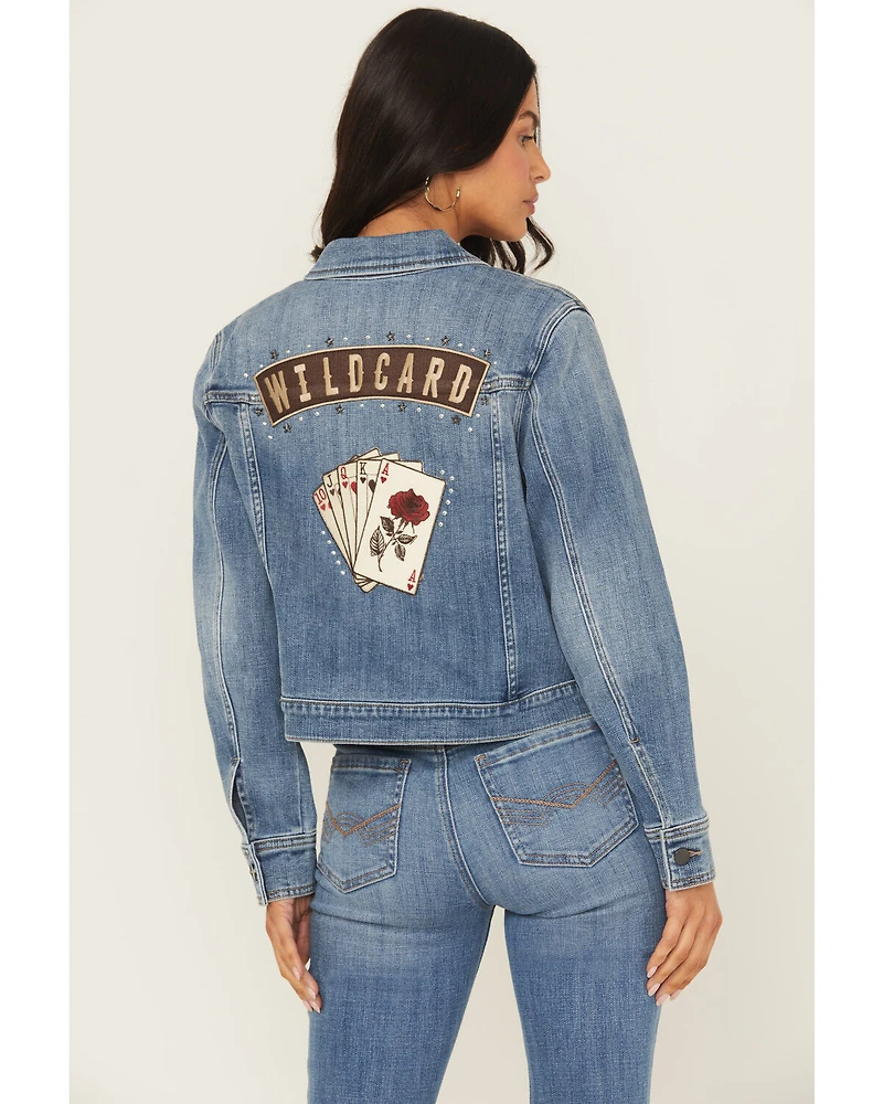 Idyllwind Women's Idlewild Novelty Denim Trucker Jacket